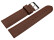 Bracelet montre cuir souple grainé marron foncé 12mm 14mm 16mm 18mm 20mm 22mm