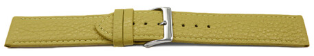 Bracelet montre cuir souple grainé lime 12mm 14mm 16mm 18mm 20mm 22mm