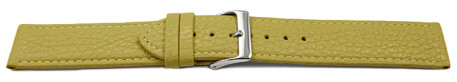 Bracelet montre cuir souple grainé lime 12mm 14mm 16mm 18mm 20mm 22mm