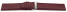 Bracelet montre cuir souple grainé bordeaux 12mm 14mm 16mm 18mm 20mm 22mm