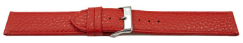 Bracelet montre cuir souple grainé rouge 12mm 14mm 16mm 18mm 20mm 22mm