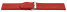 Bracelet montre cuir souple grainé rouge 12mm 14mm 16mm 18mm 20mm 22mm