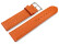 Bracelet montre cuir souple grainé orange 12mm 14mm 16mm 18mm 20mm 22mm