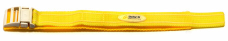 Bracelet de montre Casio p.BG-1003AN-9,BG-341,etc,textile,jaune