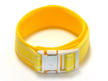 Bracelet de montre Casio p.BG-1003AN-9,BG-341,etc,textile,jaune