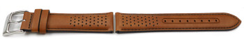 Bracelet montre Festina cuir marron coutures foncés pour F20561/1 F20561