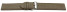 XL Bracelet montre cuir souple grainé taupe 12mm 14mm 16mm 18mm 20mm 22mm