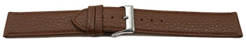 XL Bracelet montre cuir souple grainé marron foncé 12mm 14mm 16mm 18mm 20mm 22mm