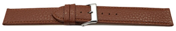 XL Bracelet montre cuir souple grainé marron clair 12mm 14mm 16mm 18mm 20mm 22mm