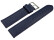 XL Bracelet montre cuir souple grainé bleu foncé 12mm 14mm 16mm 18mm 20mm 22mm