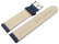 XL Bracelet montre cuir souple grainé bleu foncé 12mm 14mm 16mm 18mm 20mm 22mm