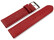 XL Bracelet montre cuir souple grainé rouge foncé 12mm 14mm 16mm 18mm 20mm 22mm