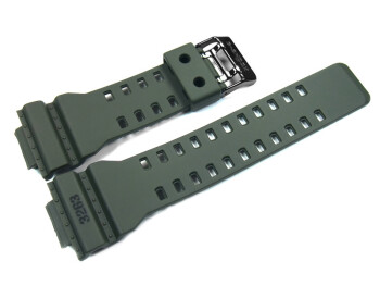 Bracelet de montre Casio p.GD-100MS,résine,vert foncé (militaire)