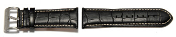 Bracelet montre Festina F16354 cuir noir adaptable à...