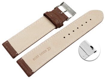 Bracelet montre dégagement rapide cuir souple...