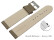 XL Bracelet montre dégagement rapide cuir souple grainé taupe 12mm 14mm 16mm 18mm 20mm 22mm