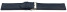 XXL Bracelet montre dégagement rapide cuir souple grainé bleu foncé 14mm 16mm 18mm 20mm 22mm 24mm