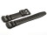 Bracelet de montre Casio p. SGW-300H-1, SGW-400H-1, résine, noire