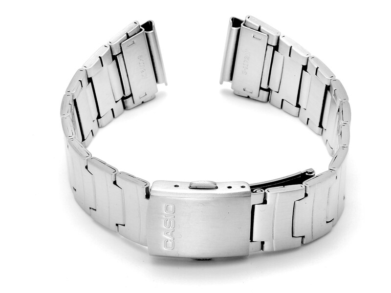 Bracelet de montre Casio W-211D-1AV, acier inoxydable