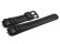 Bracelet de montre Casio p.AW-591ML-1A, résine, noire