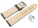 Bracelet montre à changement rapide cuir très souple rembourré optique rétro stone 14mm - 24mm