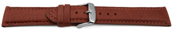 Bracelet montre à changement rapide cuir très souple rembourré optique rétro Rust 14mm - 24mm