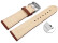 Bracelet montre à changement rapide cuir très souple rembourré optique rétro Rust 14mm - 24mm