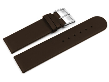 Bracelet de montre cuir imperméabilisé sans couture marron foncé
