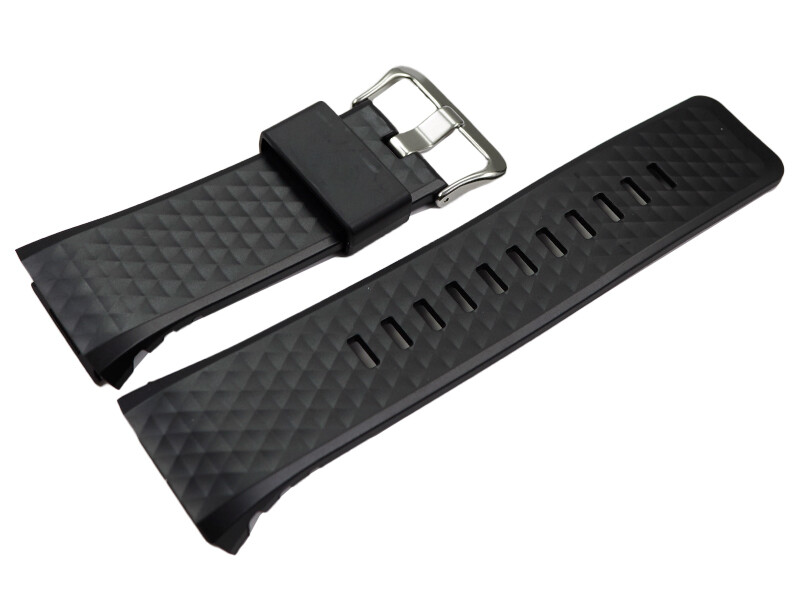 Bracelet De Montre En Résine Compatible Casio Protrek PRG/PRW – Noir, 20 Cm, Boucle Ardillon, Unisexe – Pour PRG-200,260,270,500,250,550, PRW-2500,5100,5000,2000,3500