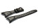 Bracelet de montre Casio p.STR-800-1V, résine, noire, bande grise