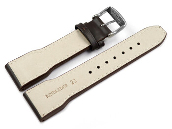 Bracelet montre type aviateur cuir de boeuf - à...