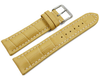 Bracelet de montre rembourrage épais grain croco...