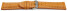 Bracelet de montre rembourrage épais grain croco orange 18mm 20mm 22mm 24mm