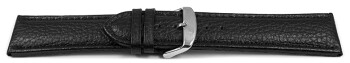 Bracelet de montre cuir de veau grainé noir 26mm 28mm
