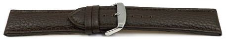 Bracelet de montre cuir de veau grainé marron 26mm 28mm