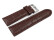 Bracelet de montre cuir de veau grain croco marron foncé 26mm 28mm