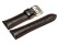 Bracelet de montre Festina F16235 /  F16234 cuir, noir, couture orange