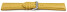 Bracelet montre dégagement rapide cuir grainé jaune 18mm 20mm 22mm 24mm 26mm