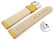 Bracelet montre dégagement rapide cuir grainé jaune 18mm 20mm 22mm 24mm 26mm