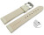 Bracelet montre dégagement rapide cuir grainé Crème 18mm 20mm 22mm 24mm 26mm