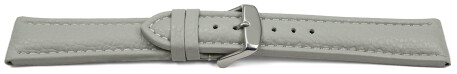 Bracelet montre dégagement rapide cuir grainé gris clair 18mm 20mm 22mm 24mm 26mm 28mm
