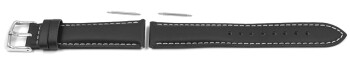 Bracelet de montre Casio pour EF-503L-1AV, cuir, noir