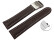 Bracelet de montre à échange rapide cuir de veau grainé marron foncé wN 18mm 20mm 22mm 24mm 26mm