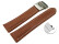 Bracelet de montre à échange rapide cuir de veau grainé marron clair wN 18mm 20mm 22mm 24mm 26mm