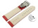 Bracelet de montre à échange rapide cuir de veau grainé rouge 18mm 20mm 22mm 24mm 26mm