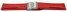 Bracelet de montre à échange rapide cuir de veau lisse rouge 18mm 20mm 22mm 24mm 26mm