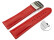 Bracelet de montre à échange rapide cuir de veau lisse rouge 18mm 20mm 22mm 24mm 26mm