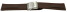 Bracelet de montre à échange rapide cuir de veau lisse marron foncé 18mm 20mm 22mm 24mm 26mm