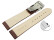 Bracelet montre à échange rapide boucle déployante veau grain croco marron foncé wN 18mm 20mm 22mm 24mm 26mm