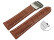 Bracelet montre à échange rapide boucle déployante veau grain croco marron clair wN 18mm 20mm 22mm 24mm 26mm